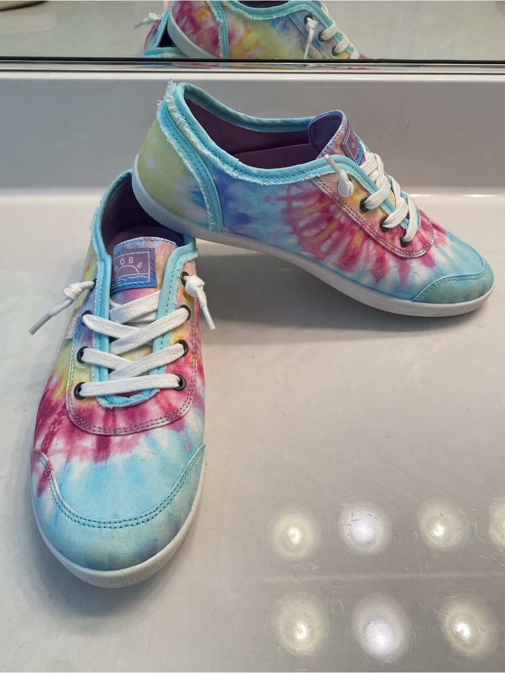 Skechers Bobs Tie Dye Sneakers size 8